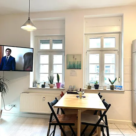 Nur 10 Min Fuss Zum Zentrum,45qm,netflix شقة إرفورت