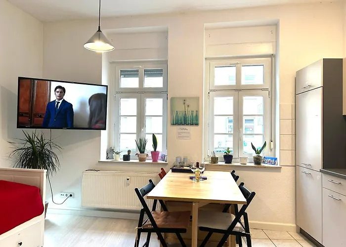 Nur 10 Min Fuß Zum Zentrum,45qm,netflix Apartment Erfurt