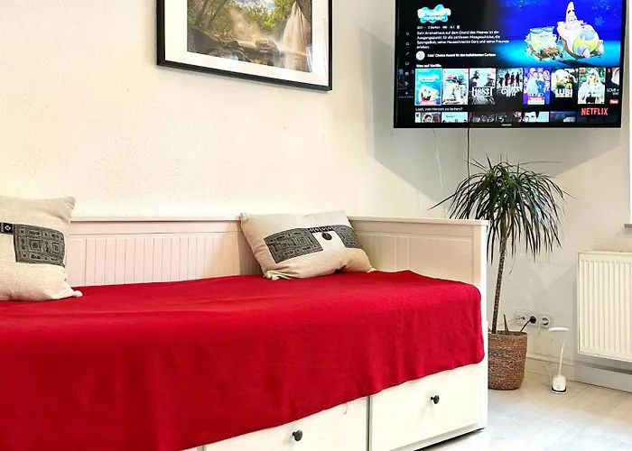 Nur 10 Min Fuß Zum Zentrum,45qm,netflix Apartment