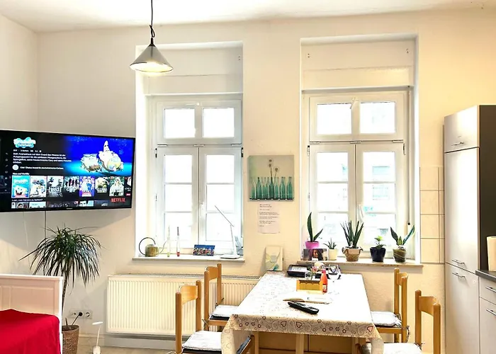 Nur 10 Min Fuß Zum Zentrum,45qm,netflix Apartment Erfurt
